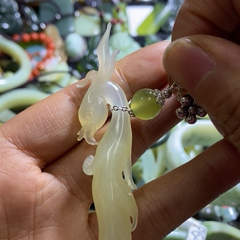 岫玉发簪未镶嵌发簪