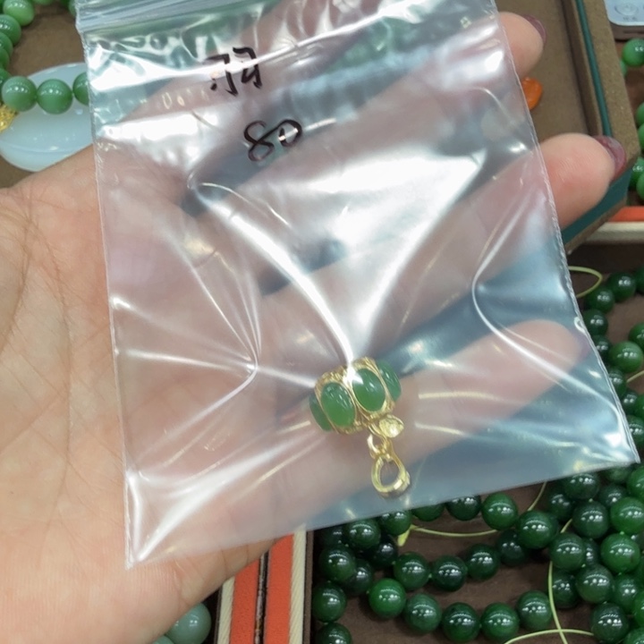 羽***和田玉未镶嵌颈饰