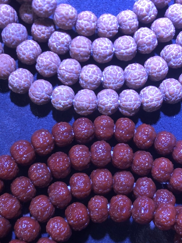 收藏级龙鳞小金刚108皮色皮质顶级直径6➕无色差