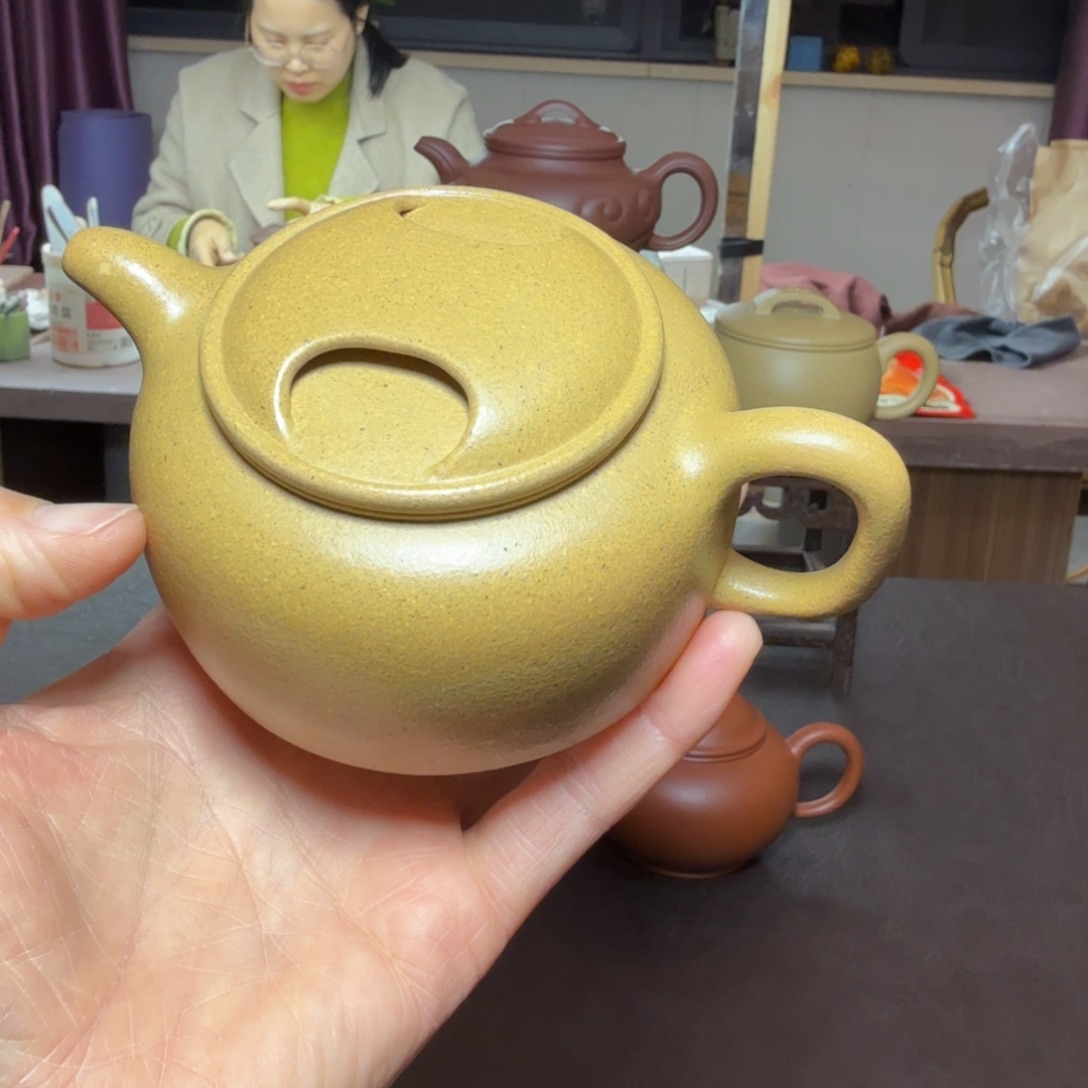 用***2茶壶紫砂《微瑕》封釉零添加段泥200cc牛盖莲子