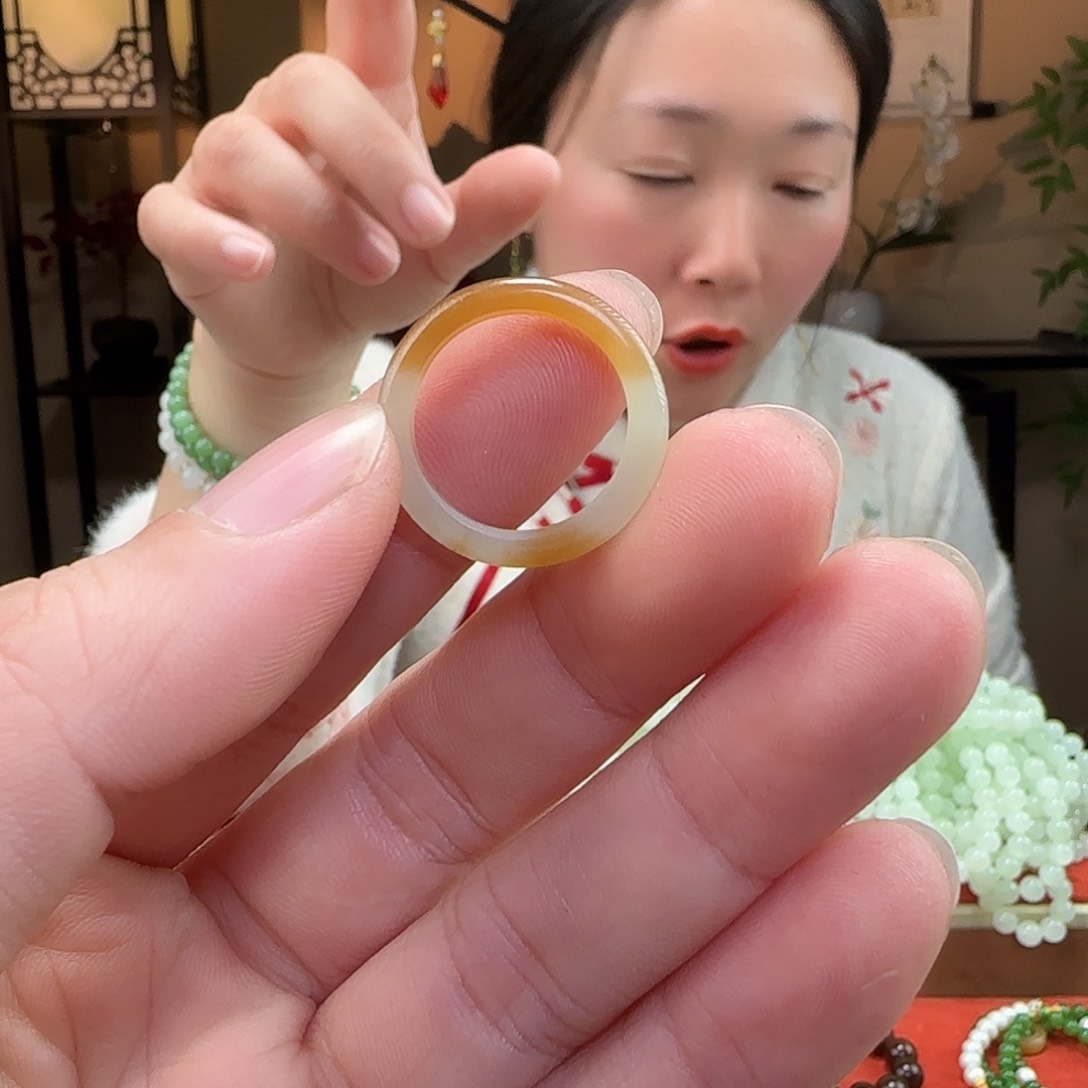 和田玉戒指未镶嵌14