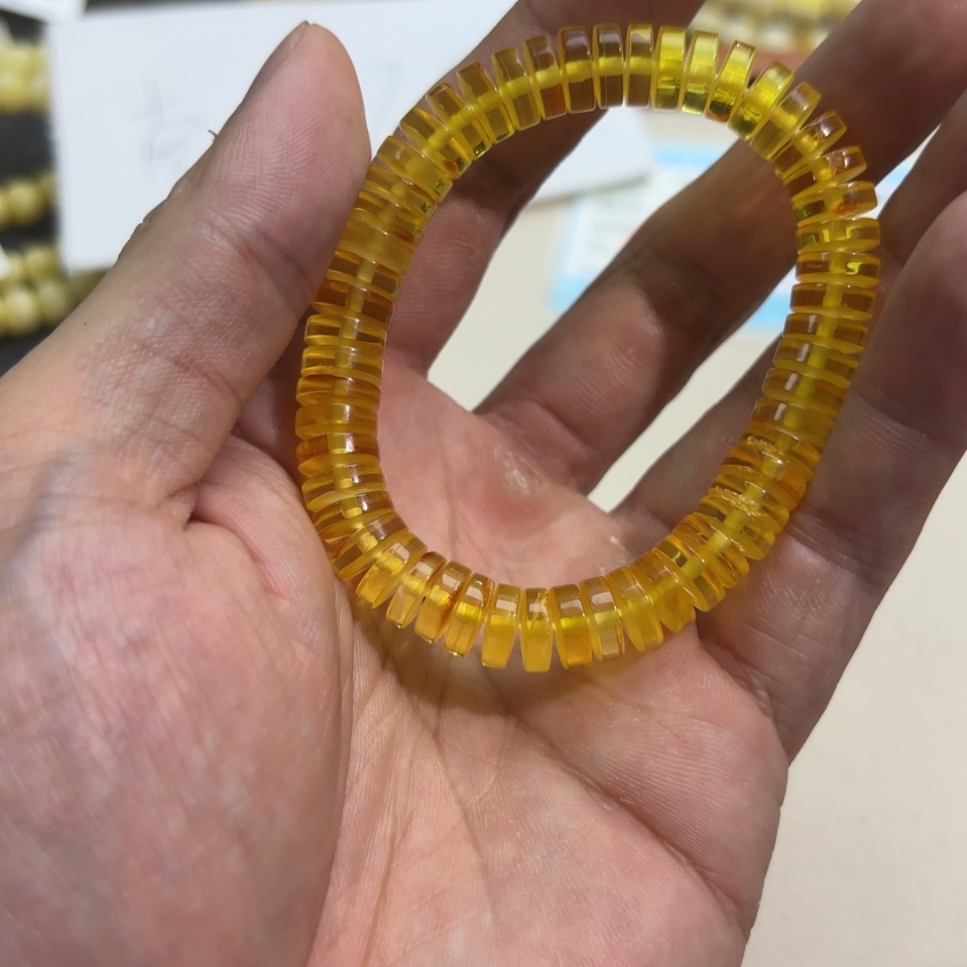 琥珀未镶嵌手链卡 9.1mm