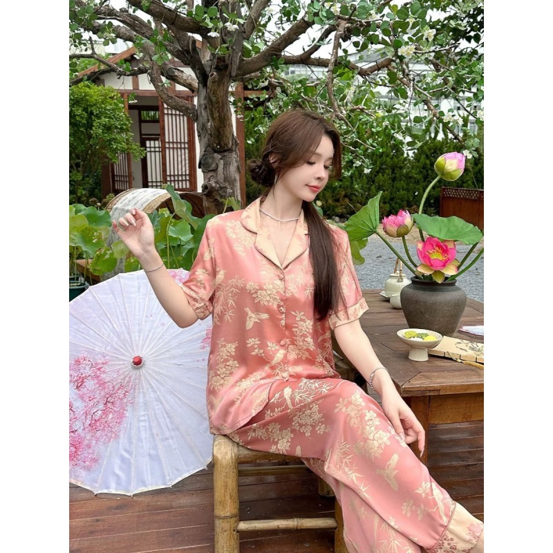 Z9 粉色新款 （提花睡衣套装）瑕疵