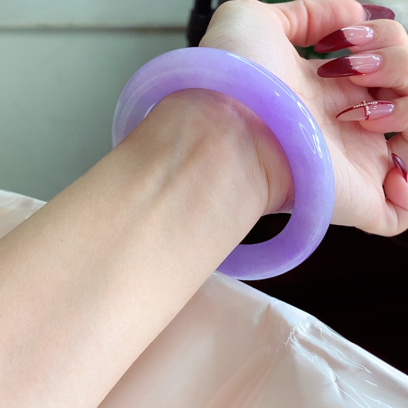 【闪购商品】翡翠手镯未镶嵌57.8 妖紫 灵