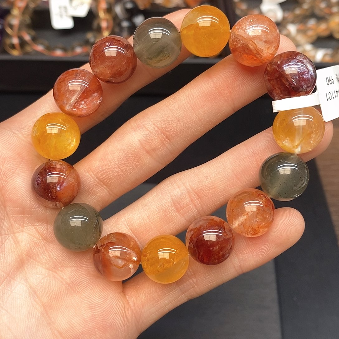 水晶手链未镶嵌30彩娇花14mm