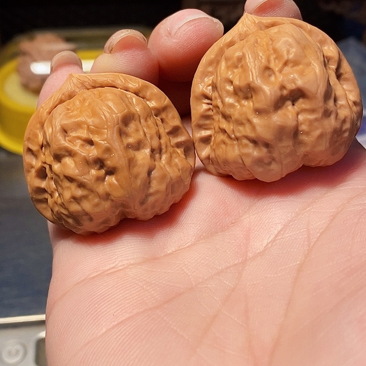 吊坠文玩核桃蛤馍头，边37