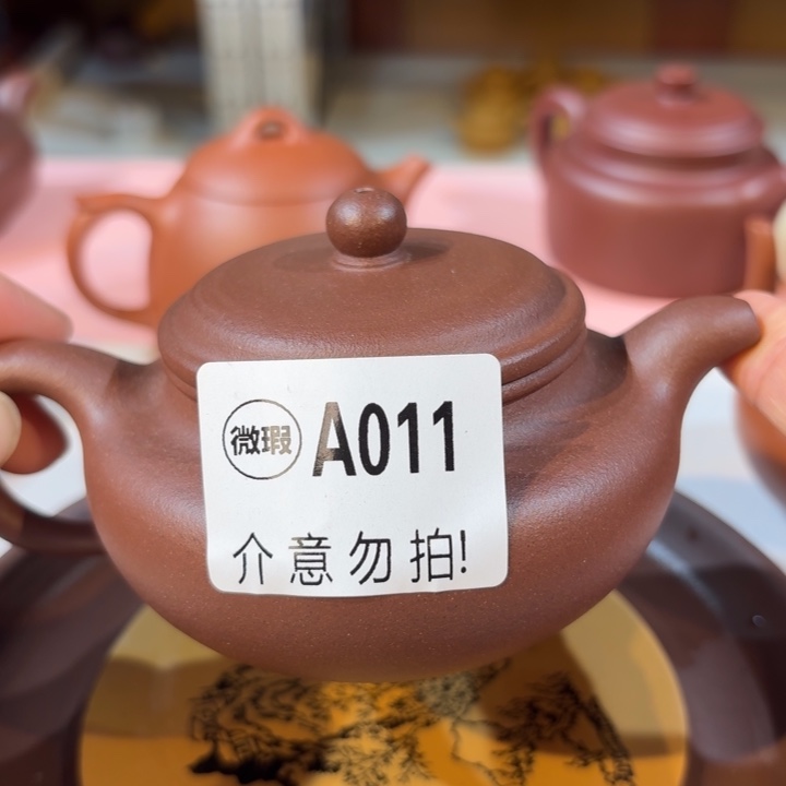 紫砂茶壶紫泥仿古。011