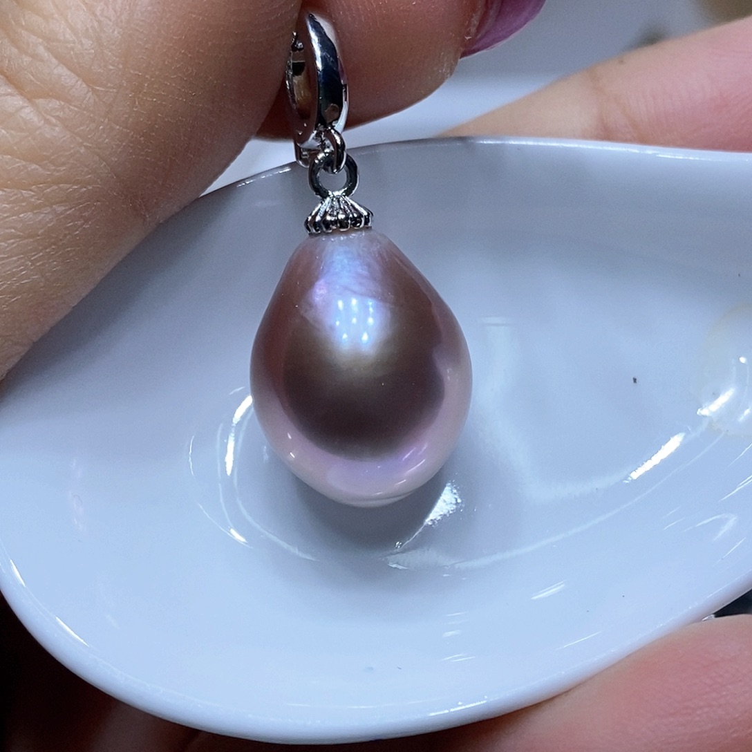 未镶嵌淡水珍珠耳钉