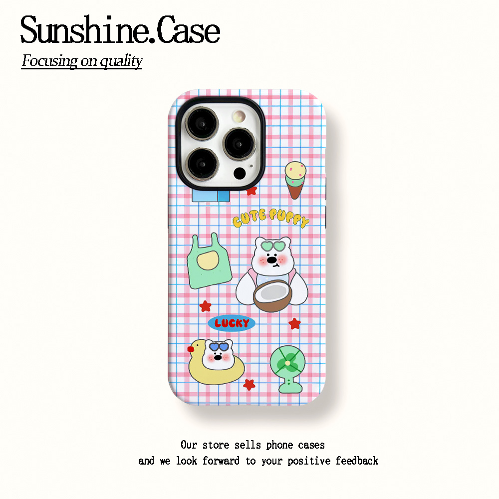 菲林二合一适用苹果华为vivo小米oppo手机壳椰子小熊16PROMAX