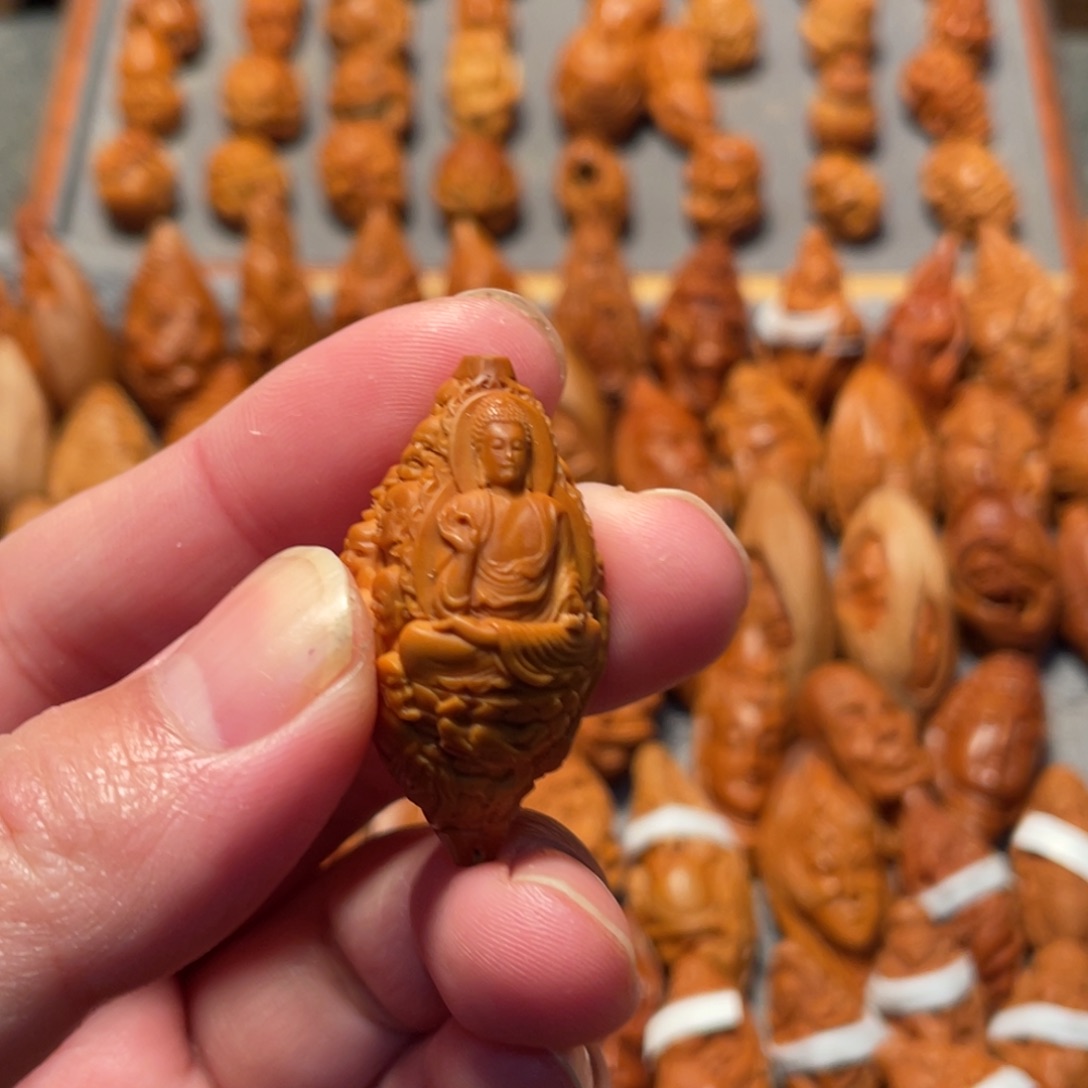 手串/手链橄榄核十八罗汉拜如来
