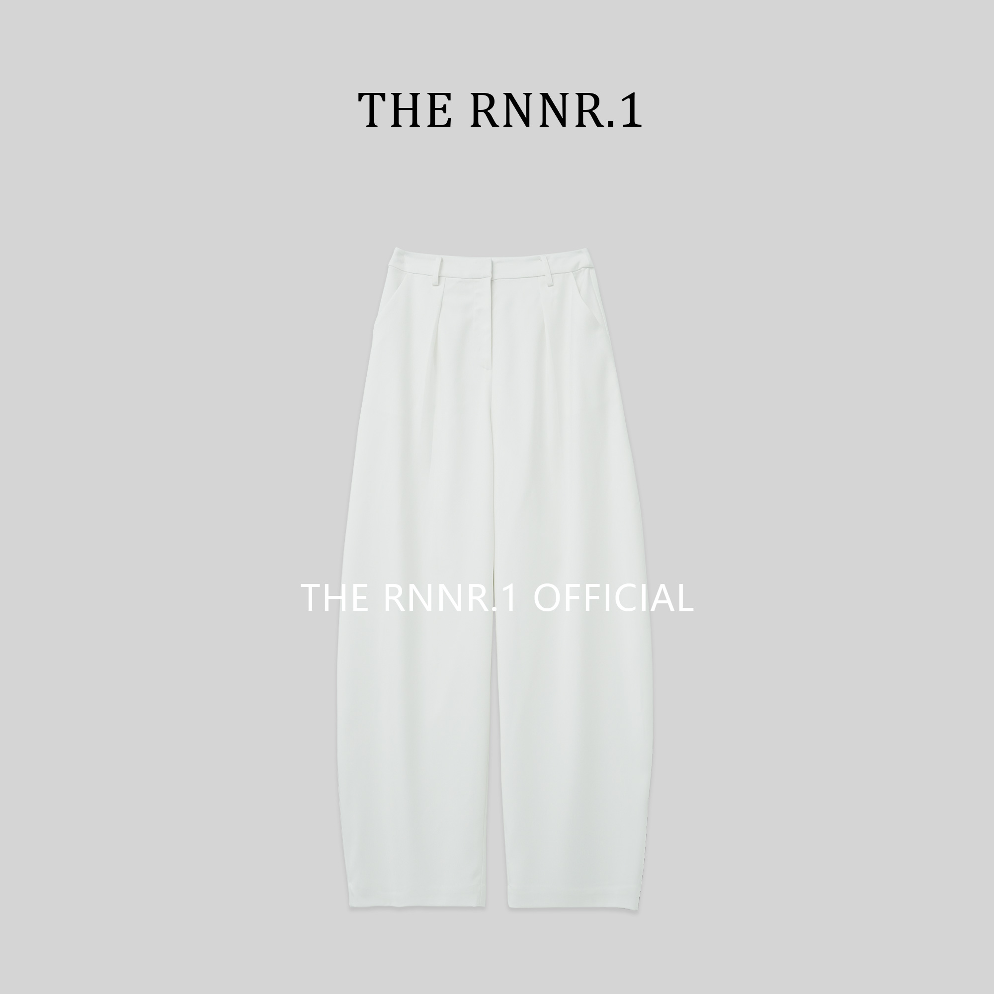 THE RNNR.1秋冬必备！ 帅气 白色 镰刀西装裤 