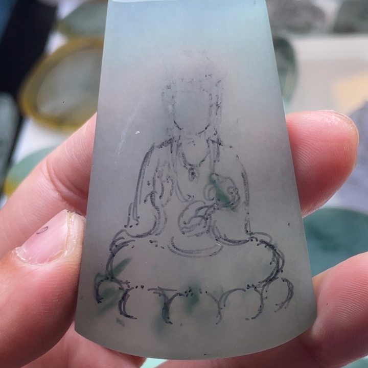 翡翠未镶嵌吊坠(不含链)翡翠料子