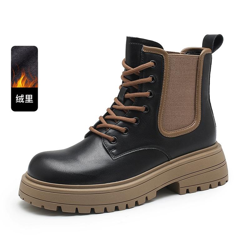 【钟意】X026依思Q黑色时尚百搭低靴86107