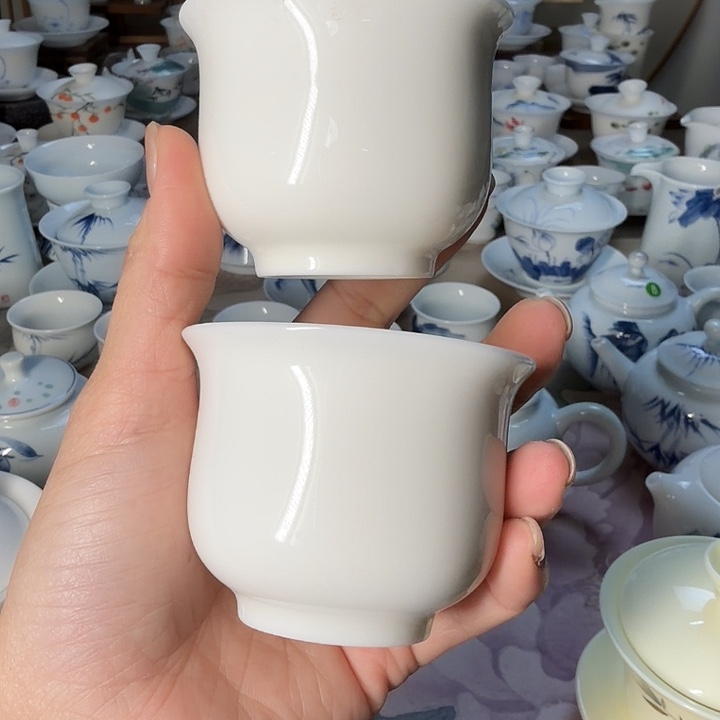 羊脂玉主人杯两个一组