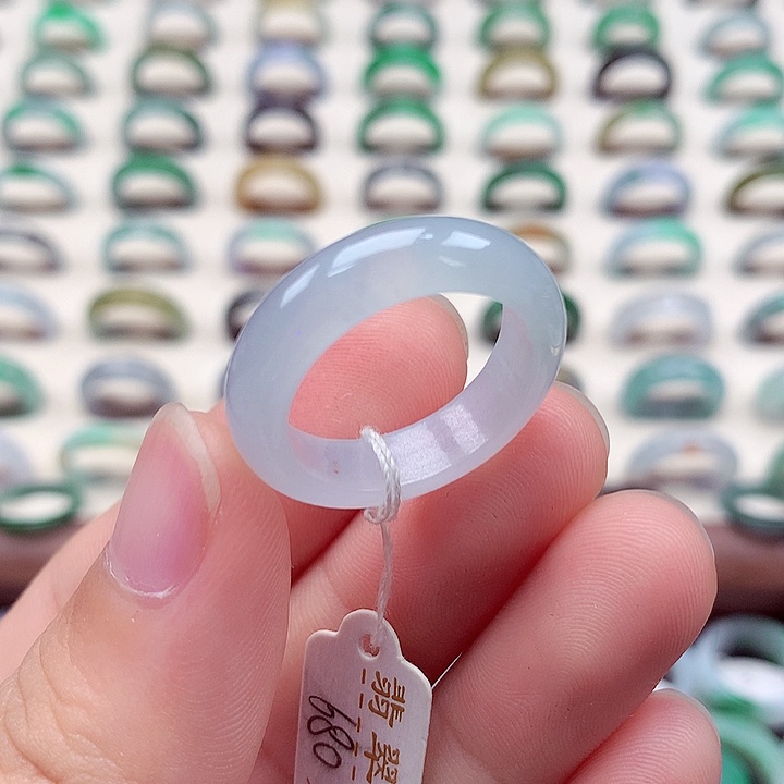 翡翠戒指未镶嵌21-22号