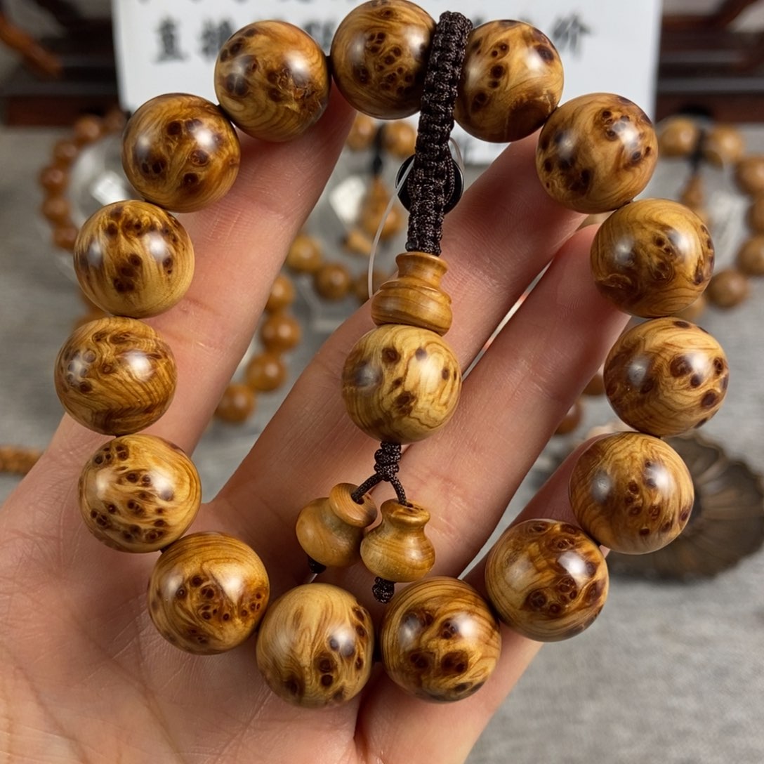 柏木（崖柏）手串/手链北太行高崖陈化瘤疤15