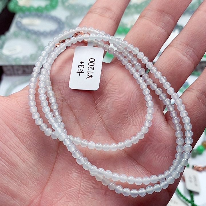 翡翠手链未镶嵌卡3.5