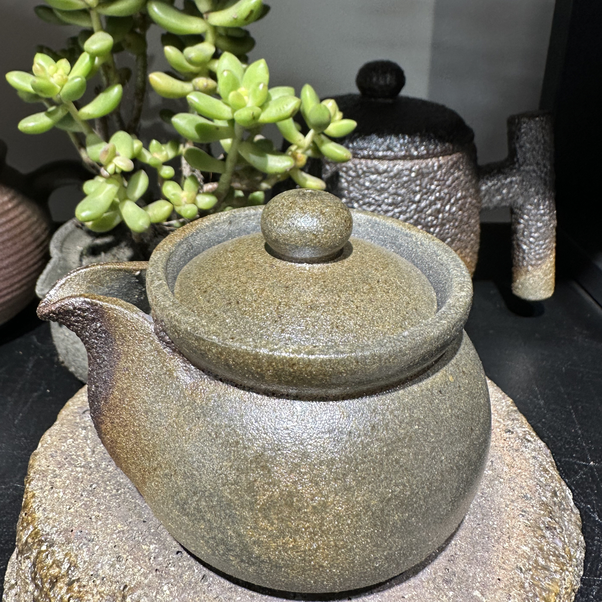 四川荥经砂器叶江全手工复烧小容量手抓壶宝瓶150毫升