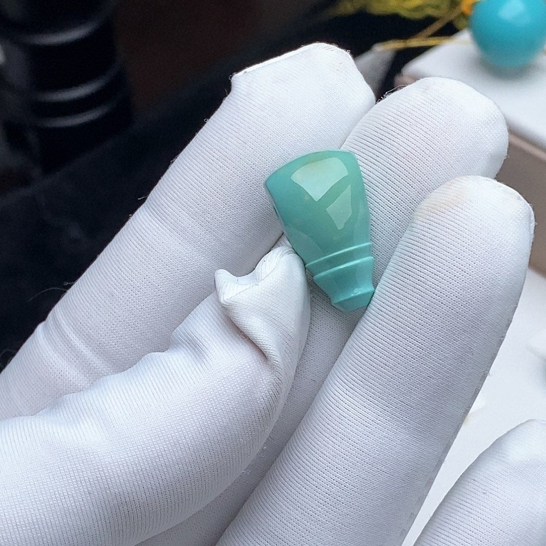 绿松石未镶嵌三通