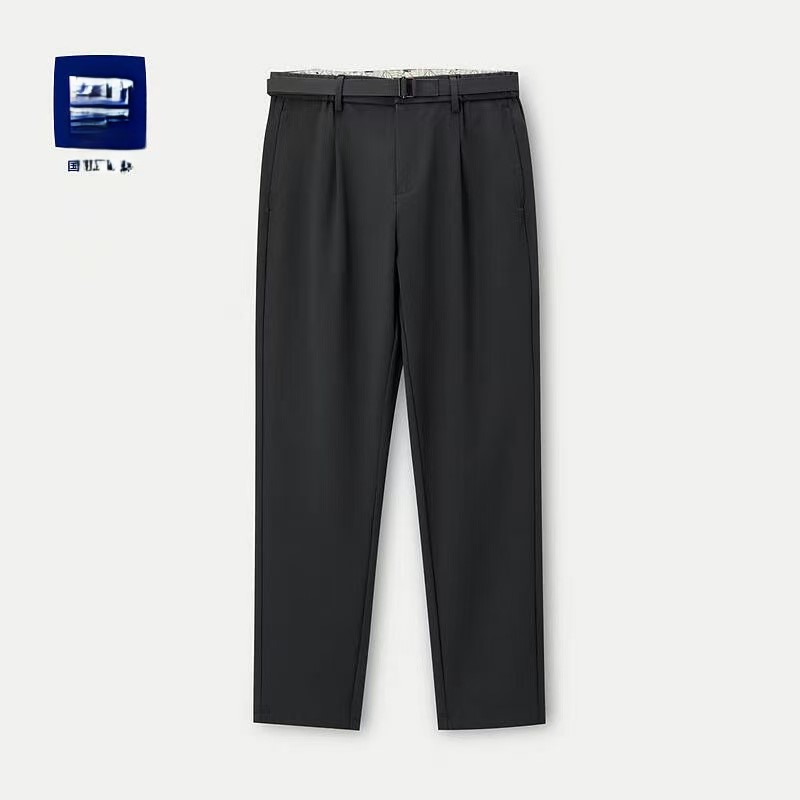 【尾货】H家品牌休闲裤男士简约春秋黑色时尚百搭舒适