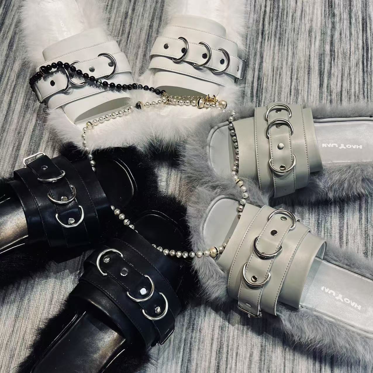 2025新款装饰扣老大同款休闲百搭拖鞋