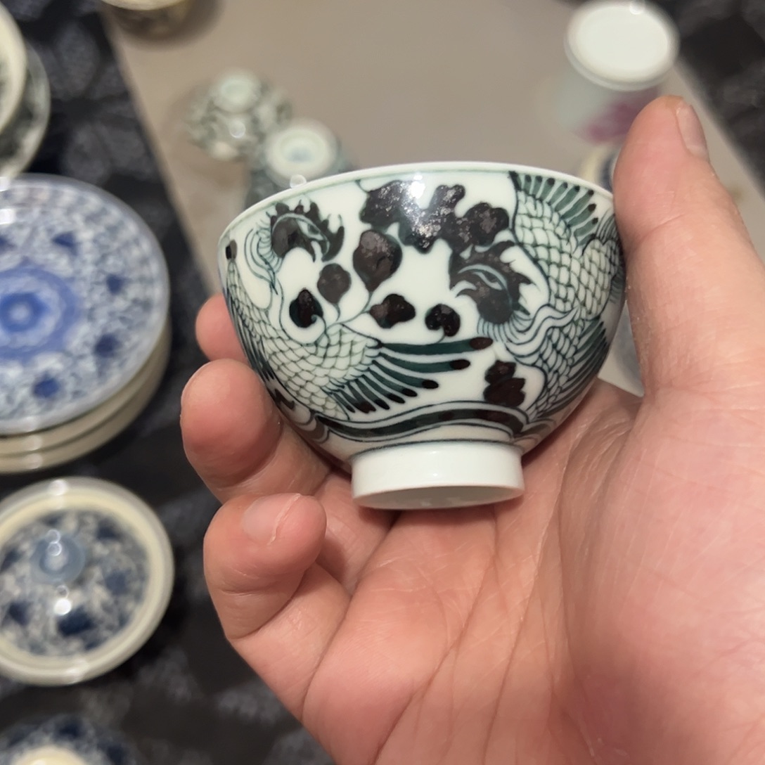 言***天摆件景德镇手工手绘茶具