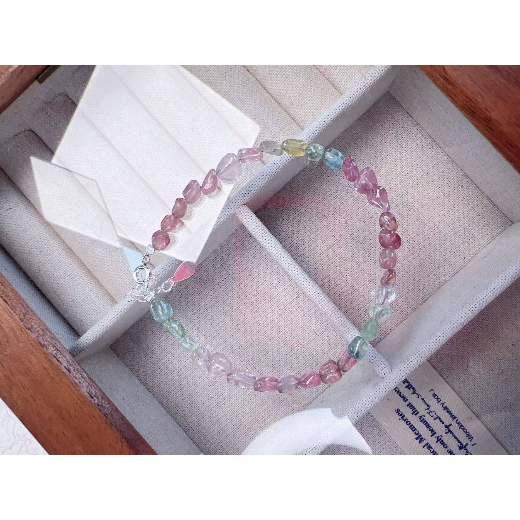 925银树脂手链 冰淇凌随形马卡龙色925银扣手链女生礼物可爱手工