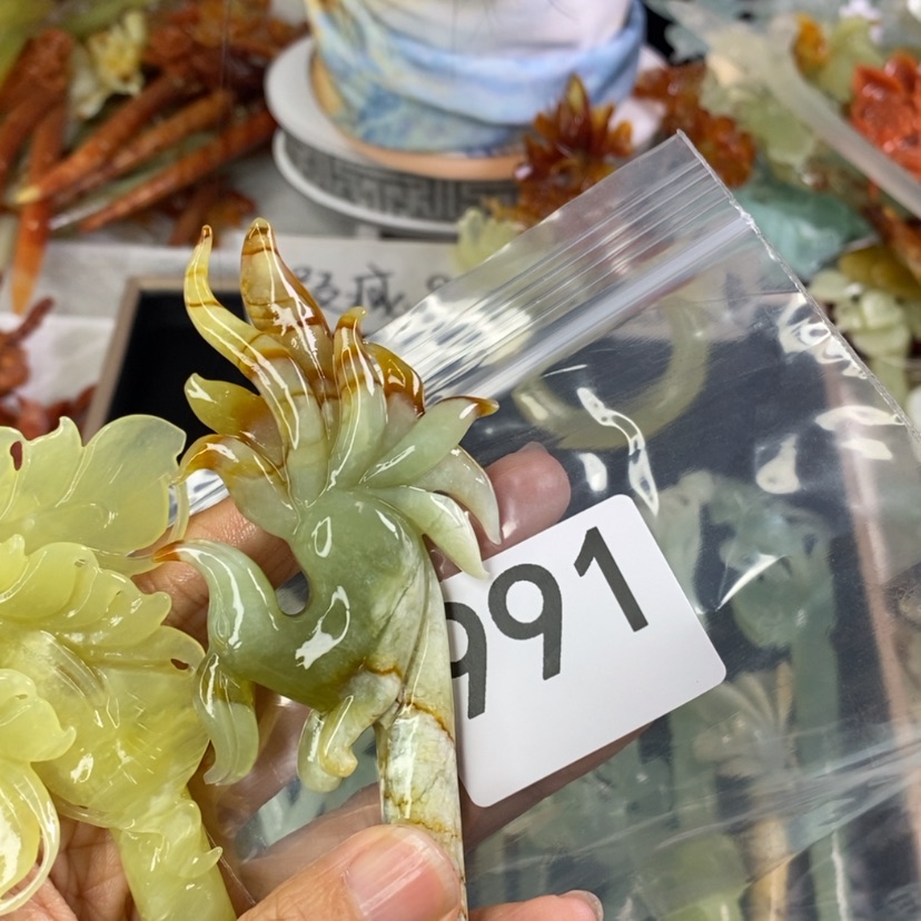 【闪购商品】岫玉发饰未镶嵌如**行