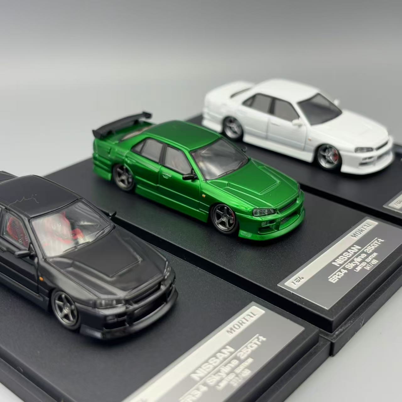 现货 Mortal 1:64 日产尼桑NISSAN ER34 URAS 合金汽车模型