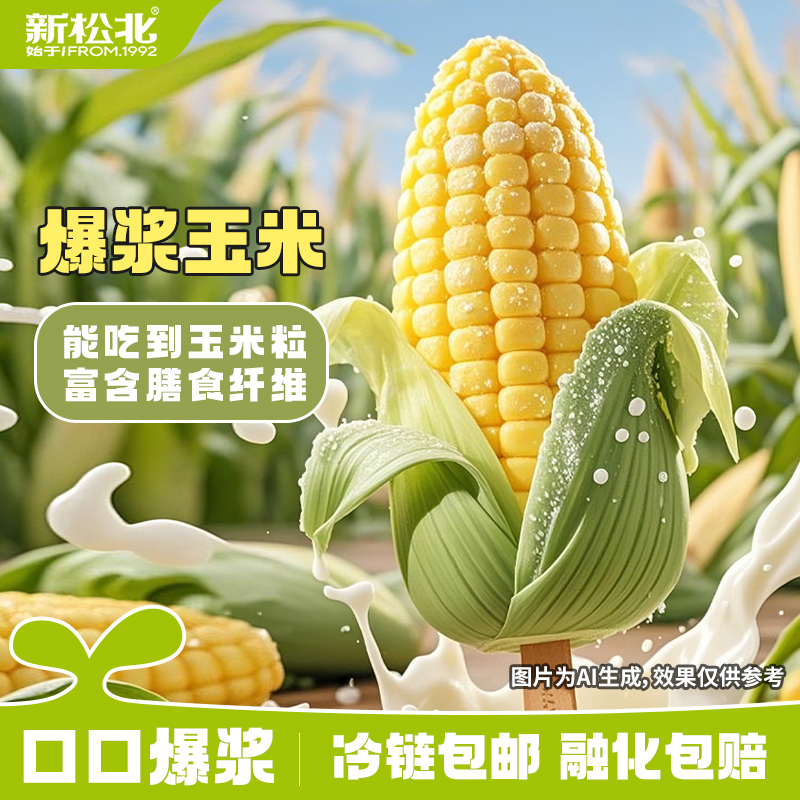 新松北【加赠品到手14支】俄式大蛋筒爆浆玉米有颗菠萝美式大鸡腿  