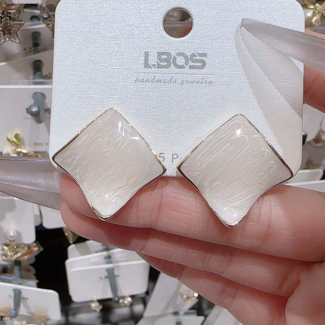 锆石铜合金925银耳环