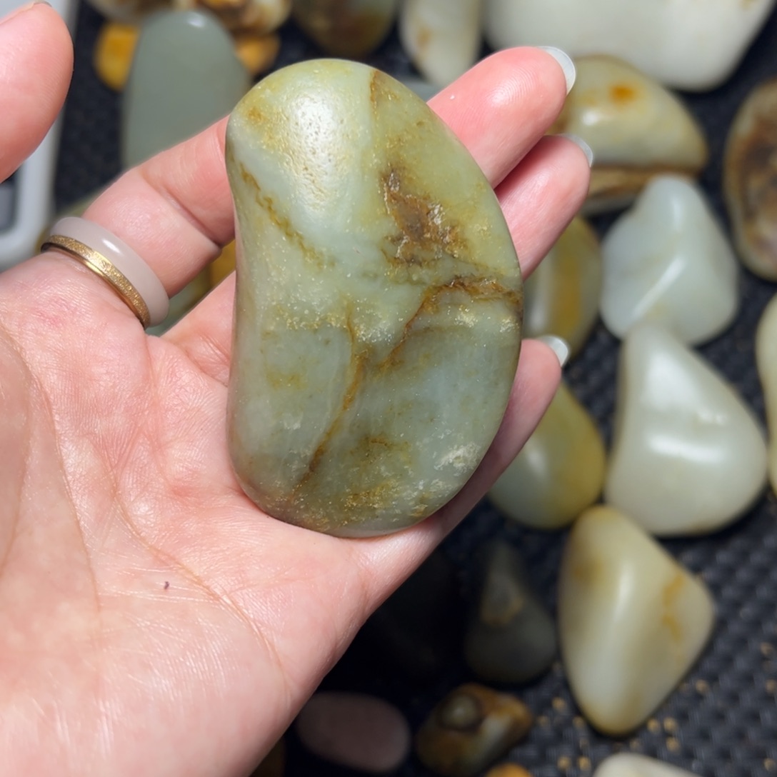 和田玉未镶嵌挂件25