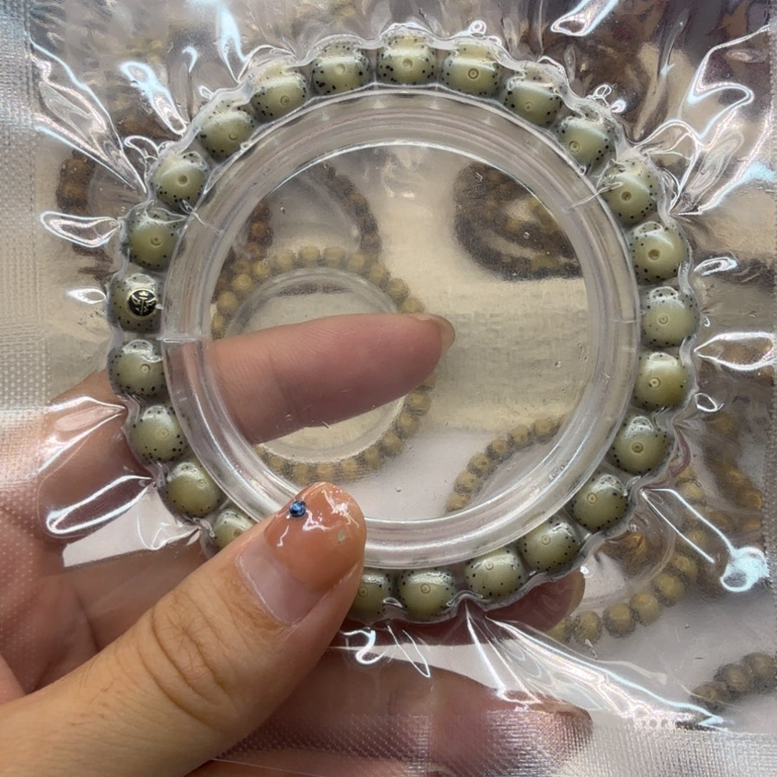 P***༽星月菩提吊坠，一物一图9×8金标