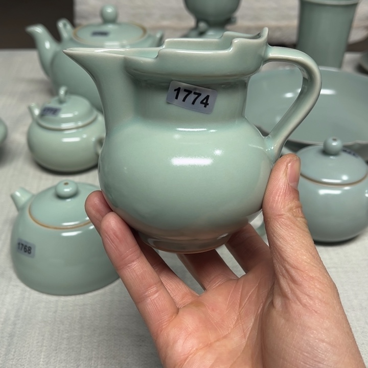 瓷杯子1774 青鸾汝瓷汝州发货