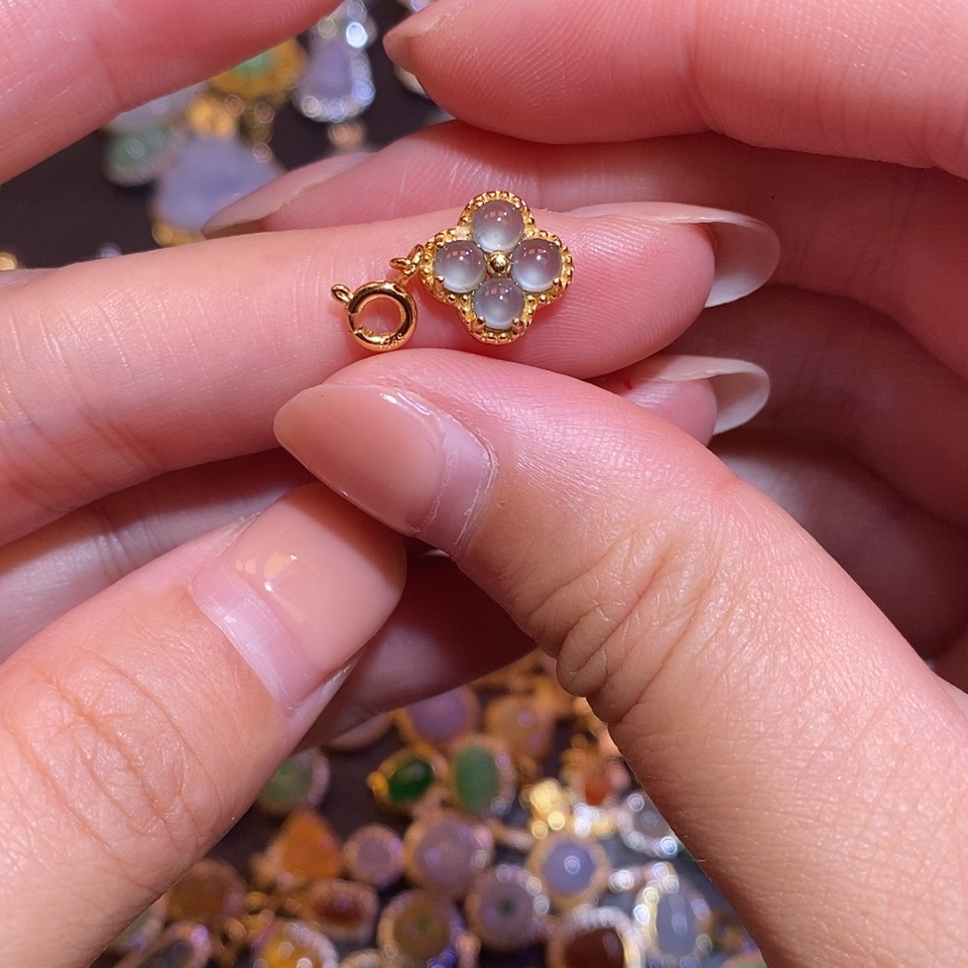 翡翠银S925镶嵌项链