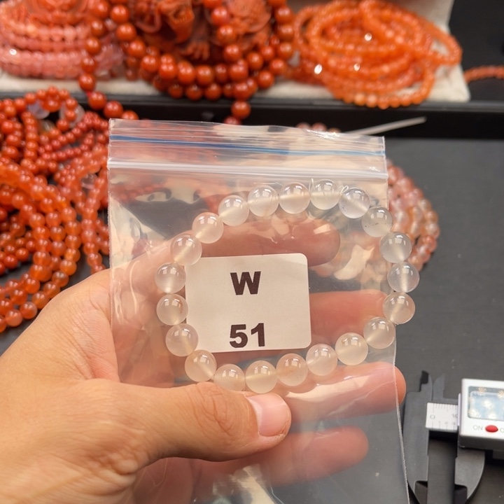 南红玛瑙未镶嵌多样性发货默认微瑕称重9mm