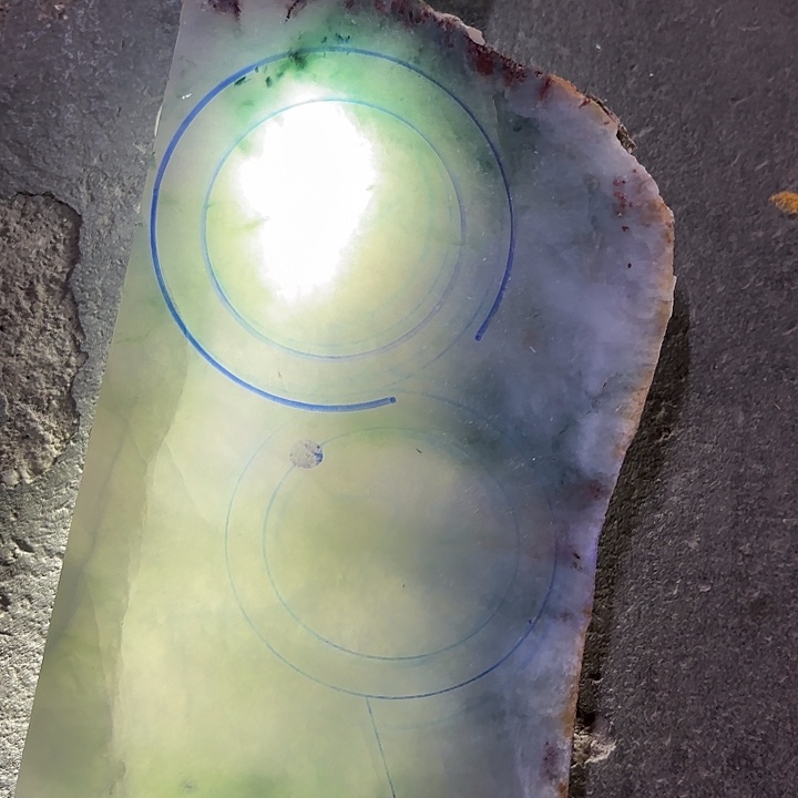 老***大定制翡翠未镶嵌板料