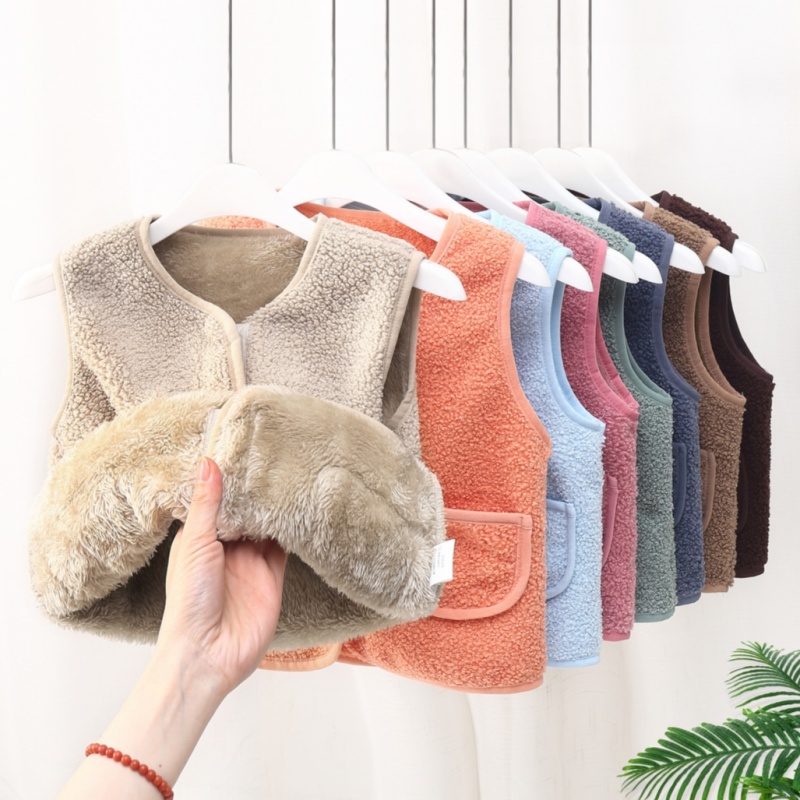 新款儿童马甲女童春秋背心外穿婴幼儿男童宝宝保暖双面绒潮流马夹