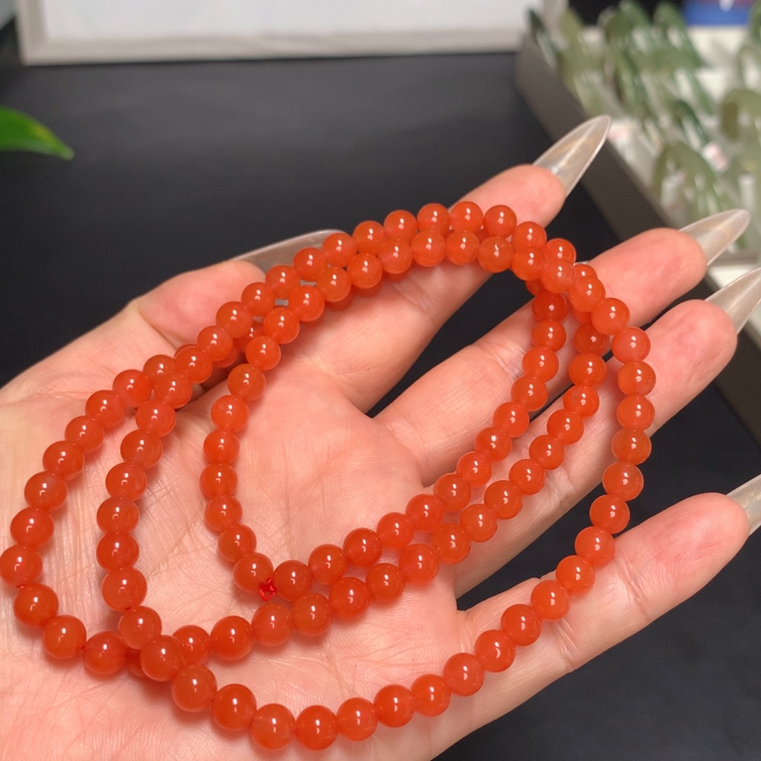 合金南红玛瑙手链