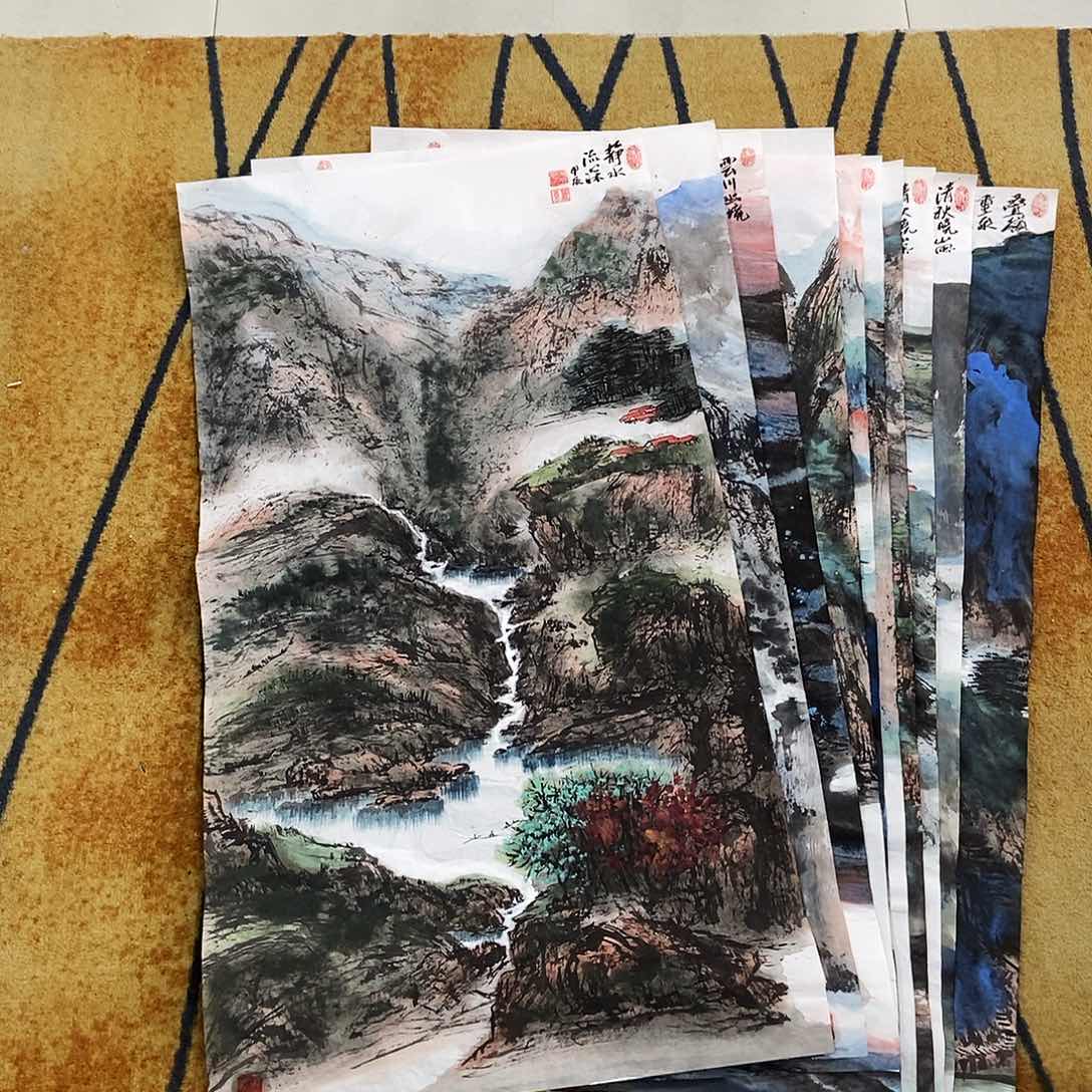 国画s****n50/100王丽影手绘画心