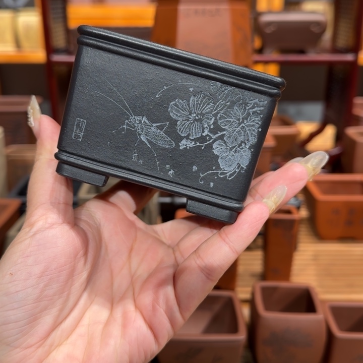 紫砂花盆全手工制作