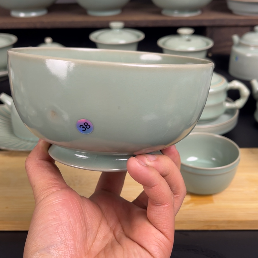【闪购商品】微瑕卷足罗汉碗汝瓷