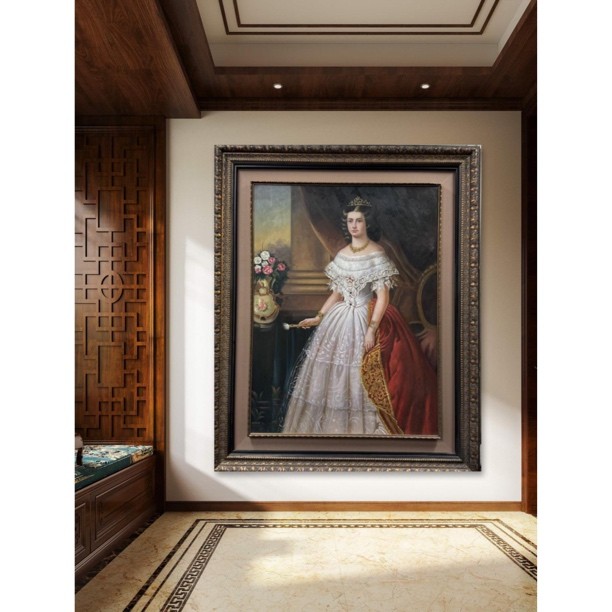欧式风格女王装饰挂画油画