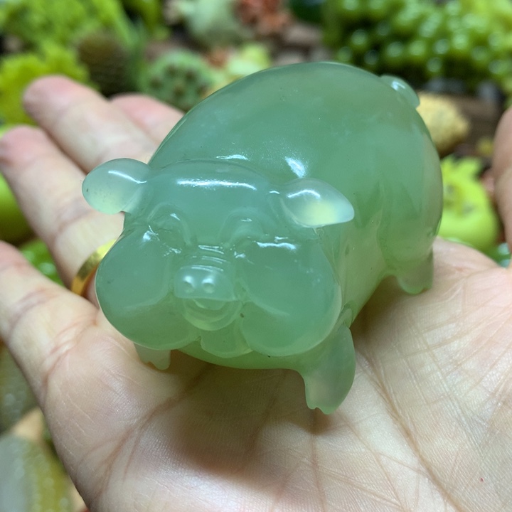 蛇纹石玉摆件未镶嵌