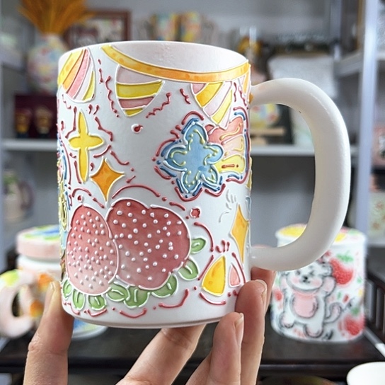 手绘高温釉下彩陶瓷