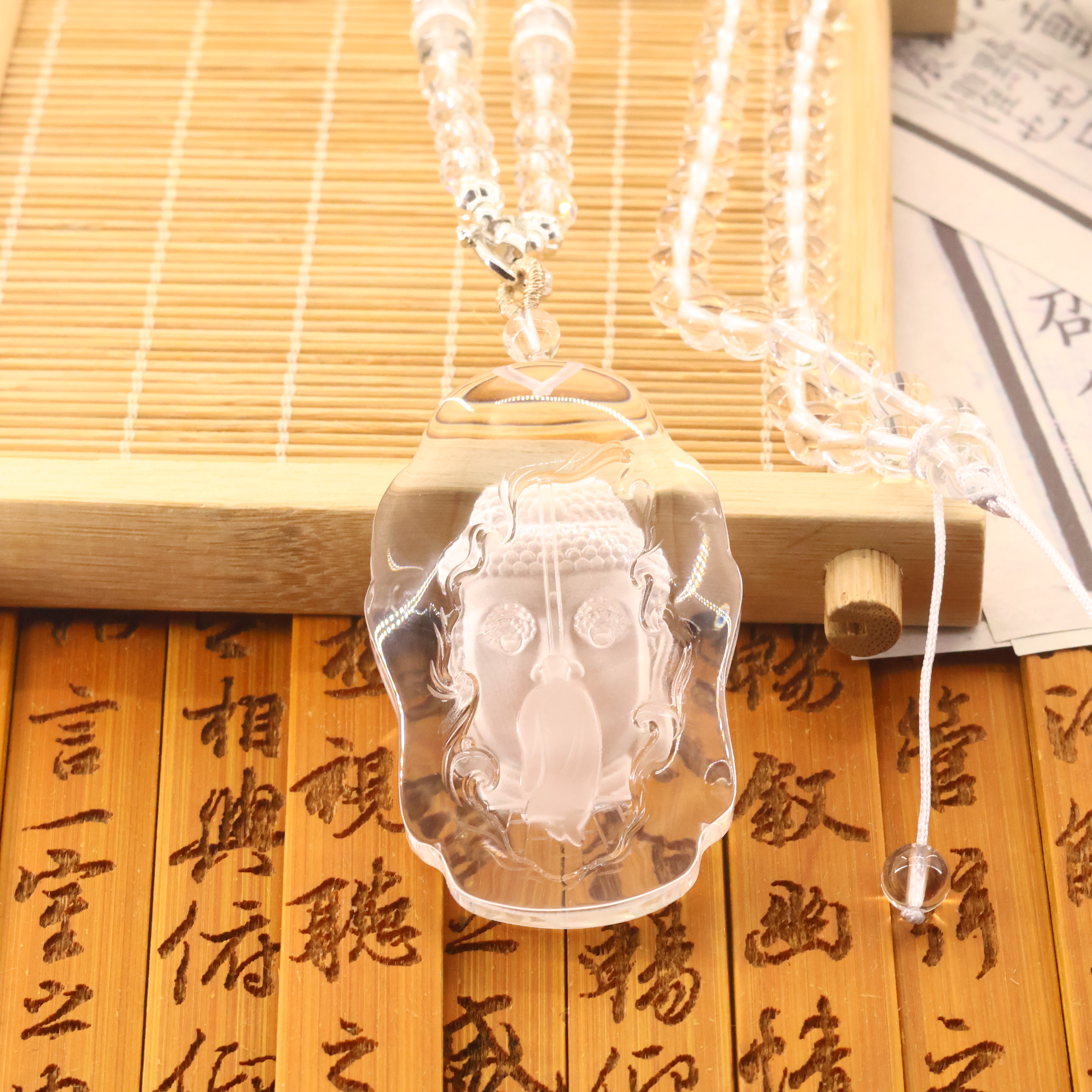 【凰世今传】白水晶释迦悟道吊坠