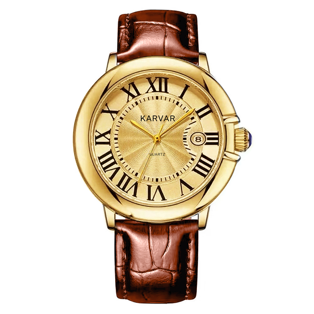 【专柜正品】卡珺KARVAR品牌男士腕表+赠品