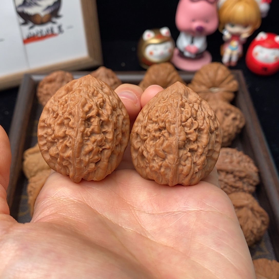 文玩核桃吊坠牡丹纹37