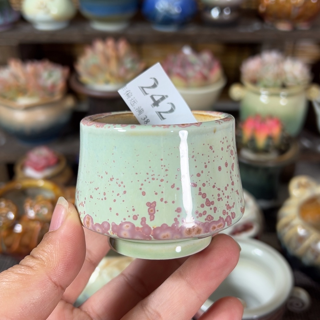 红陶景德镇手工花盆