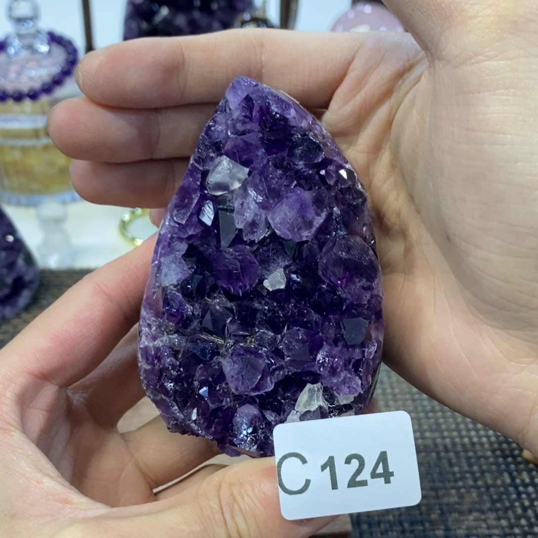 紫晶摆件摆件未镶嵌